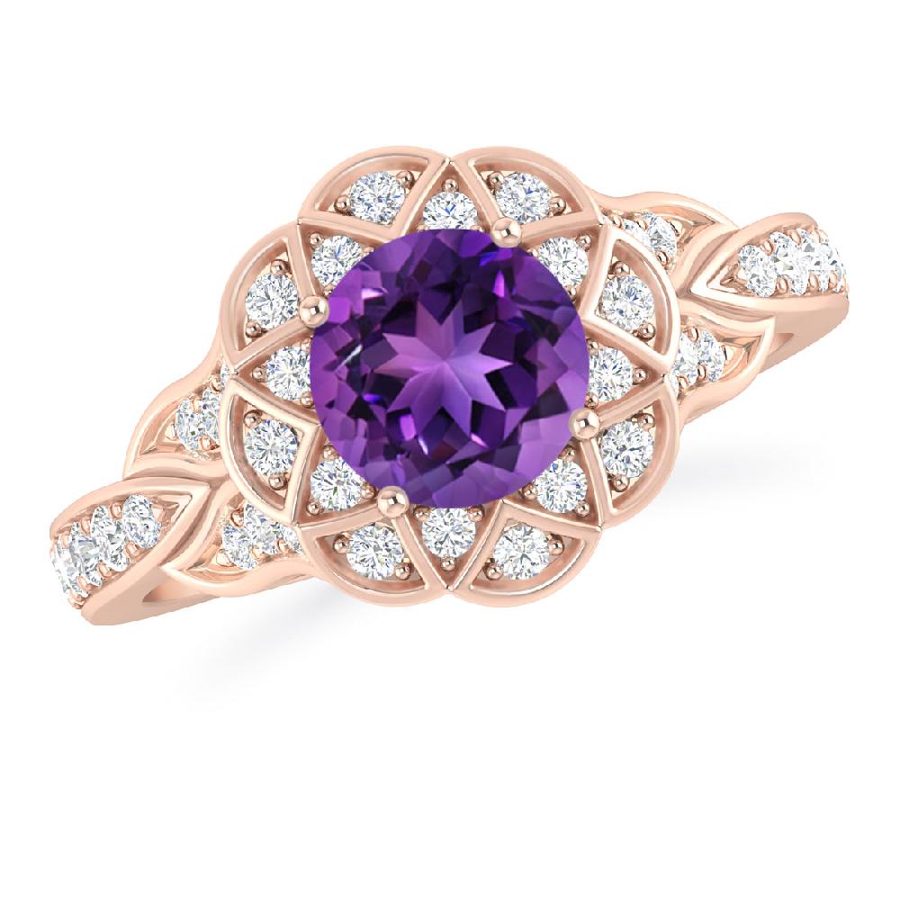 Rose Gold - Amethyst