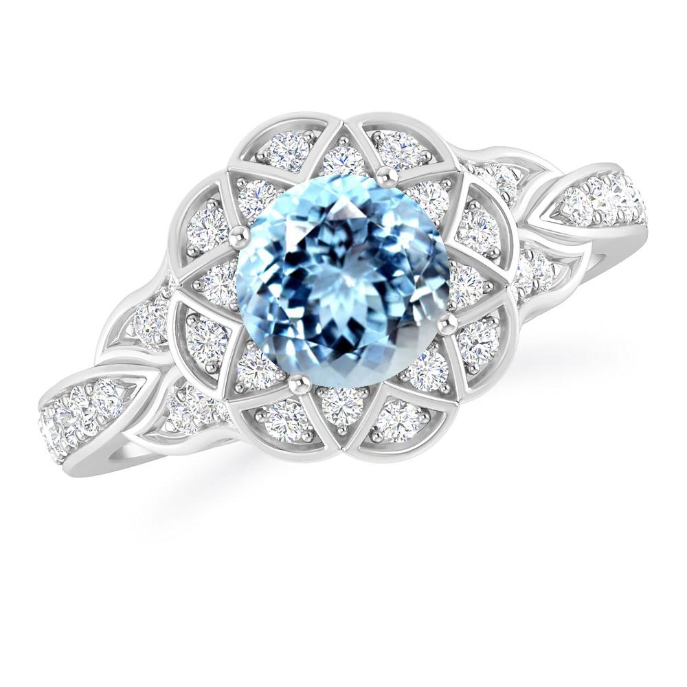 White Gold - Aquamarine