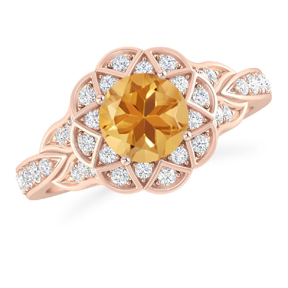 Rose Gold - Citrine