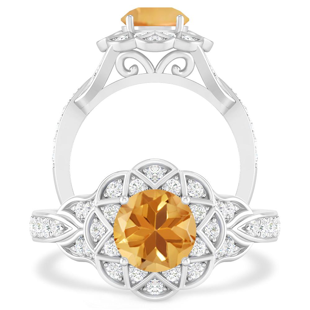 White Gold - Citrine