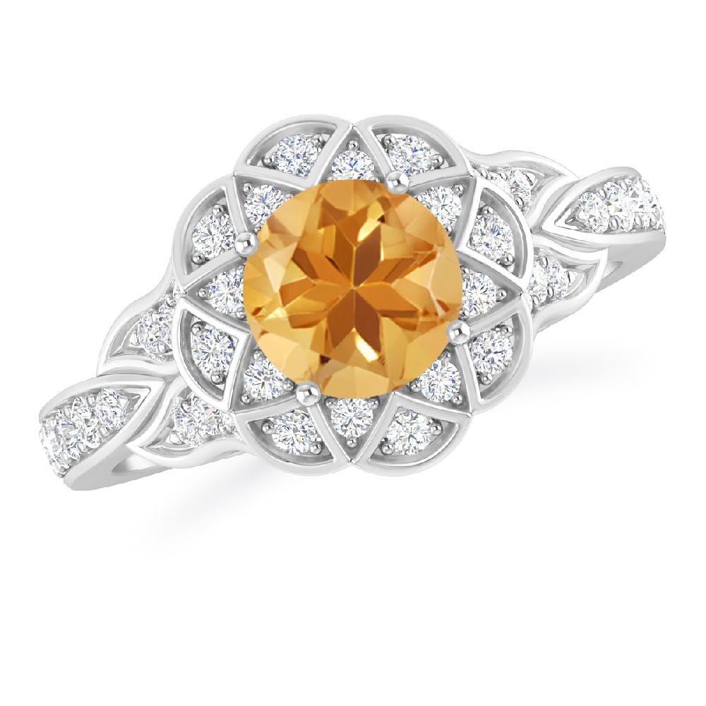 White Gold - Citrine