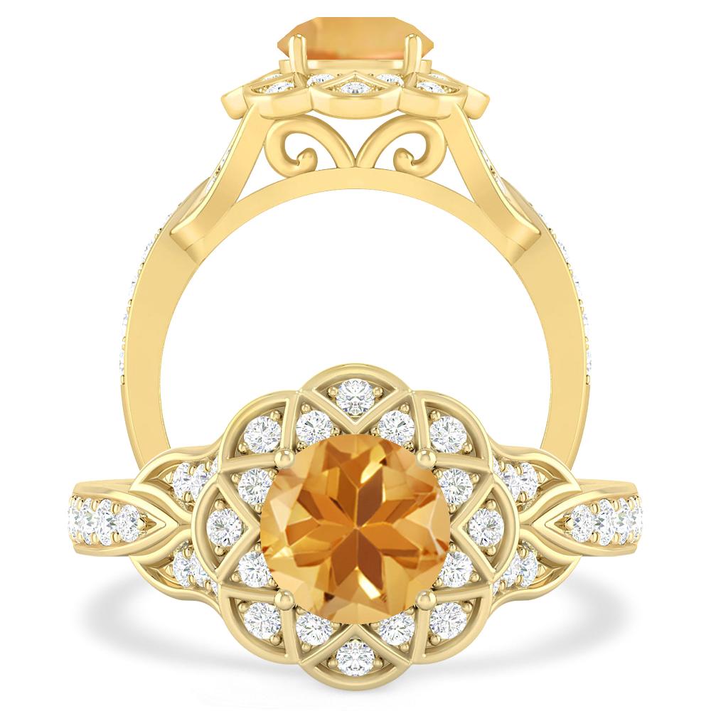 Yellow Gold - Citrine