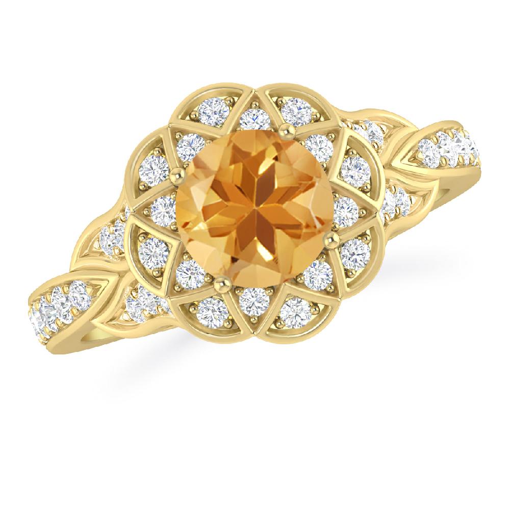 Yellow Gold - Citrine