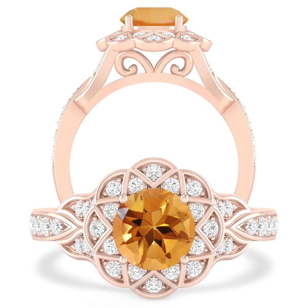 Rose Gold - Citrine