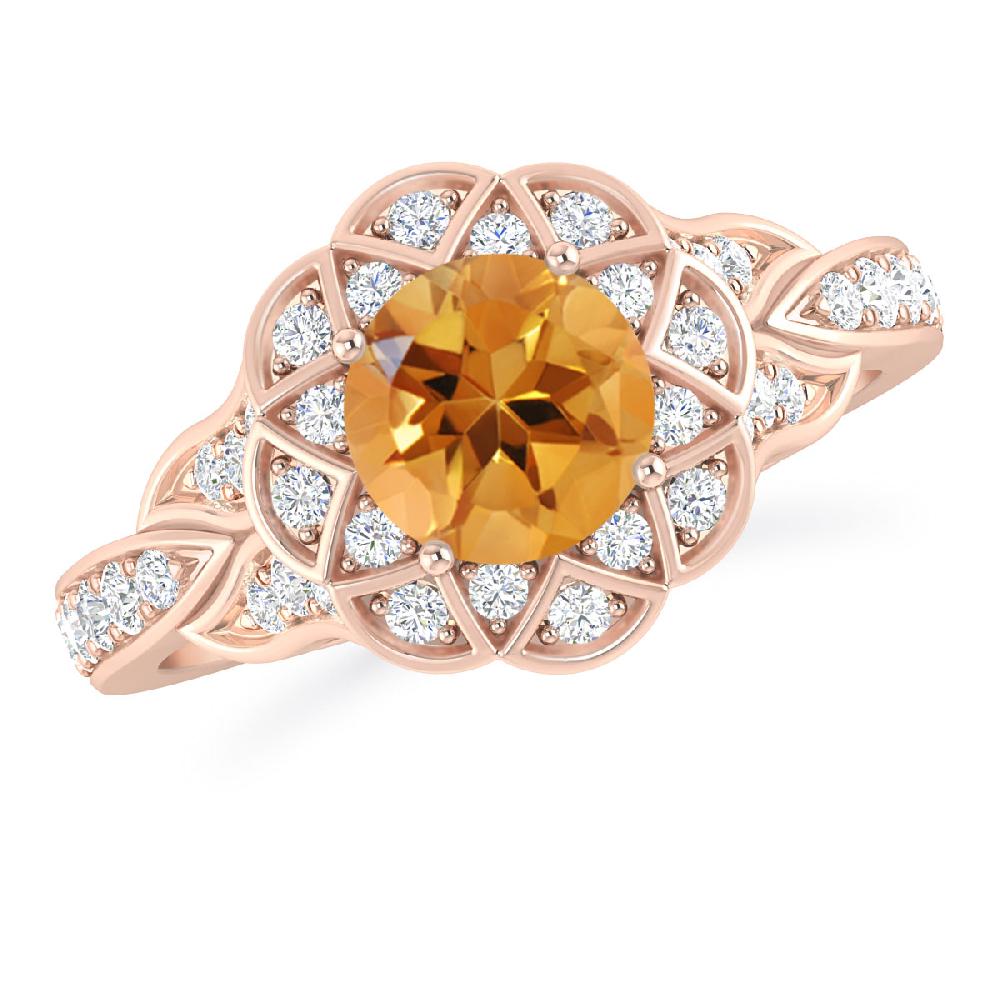 Rose Gold - Citrine