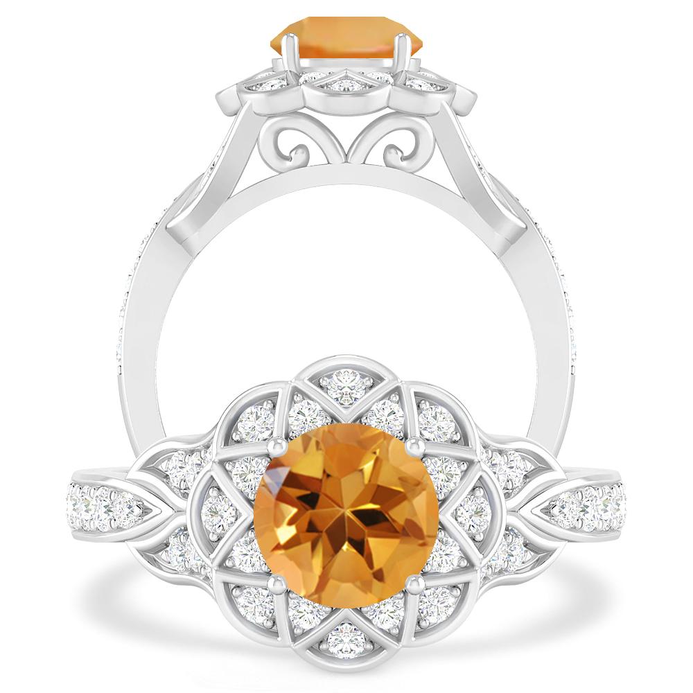 White Gold - Citrine