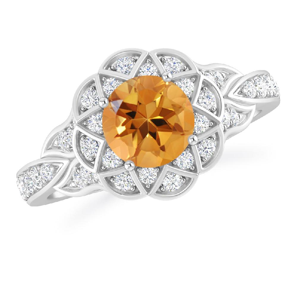 White Gold - Citrine