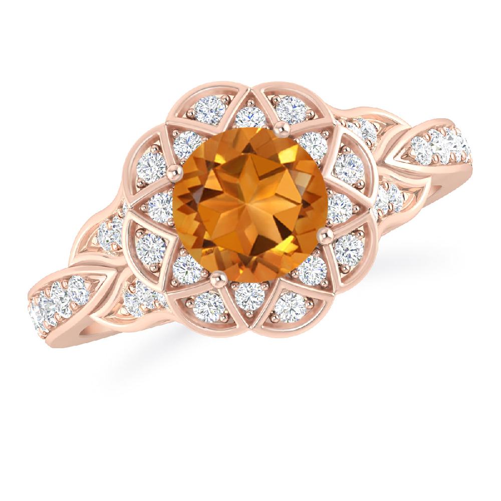 Rose Gold - Citrine