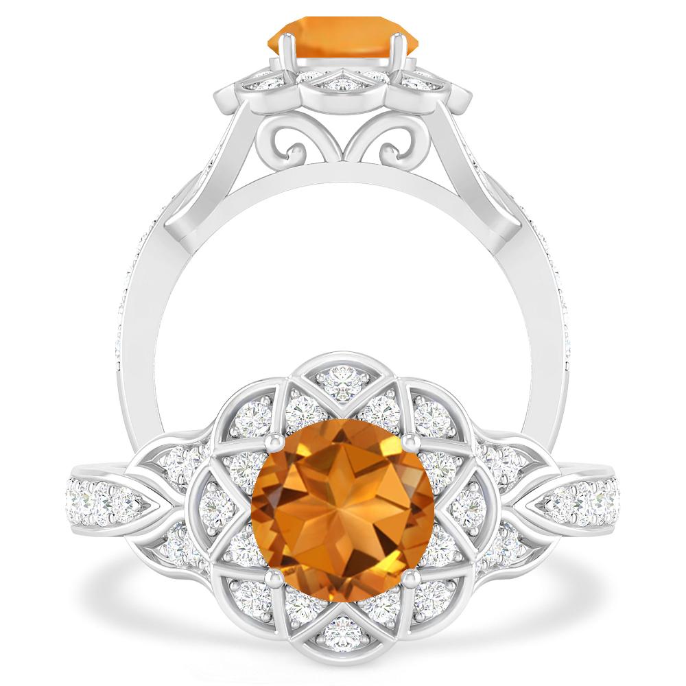 White Gold - Citrine