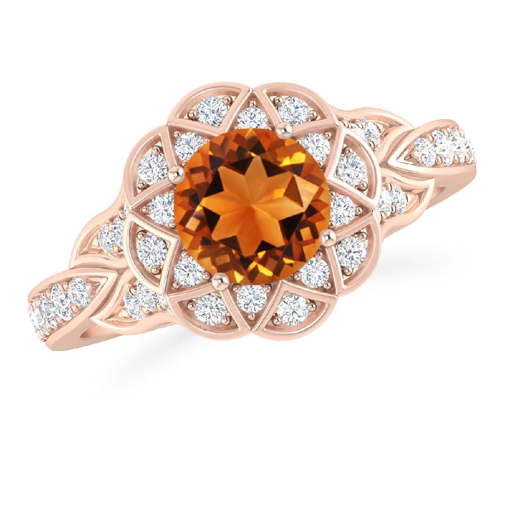 Rose Gold - Citrine