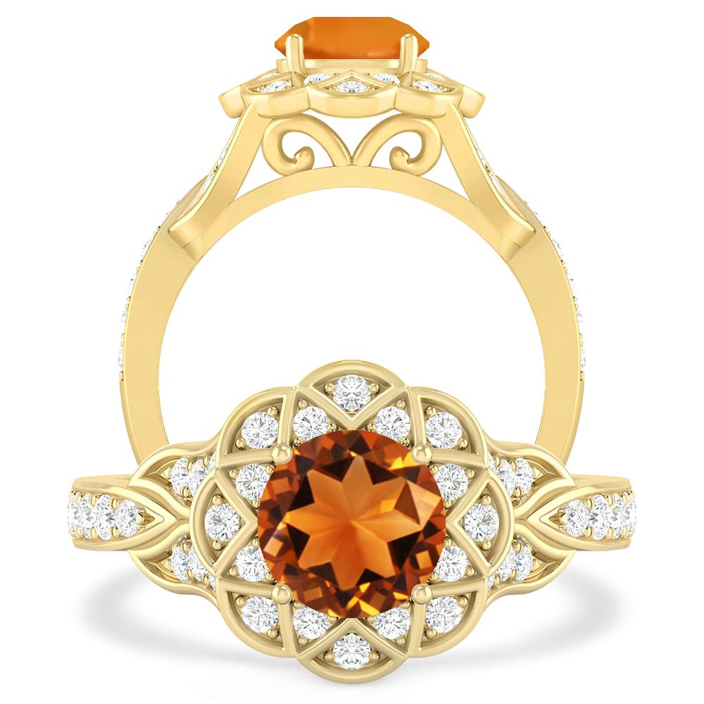 Yellow Gold - Citrine