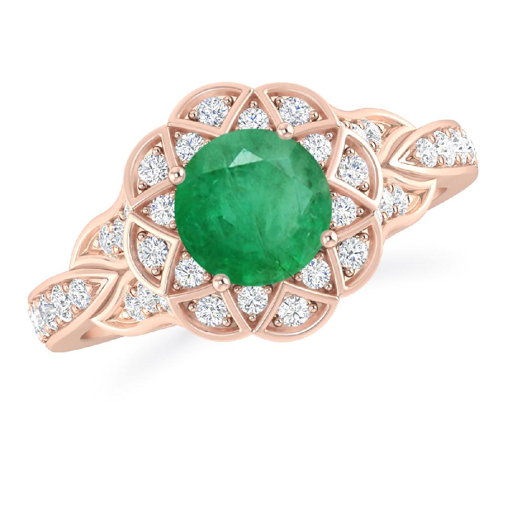 Rose Gold - Emerald