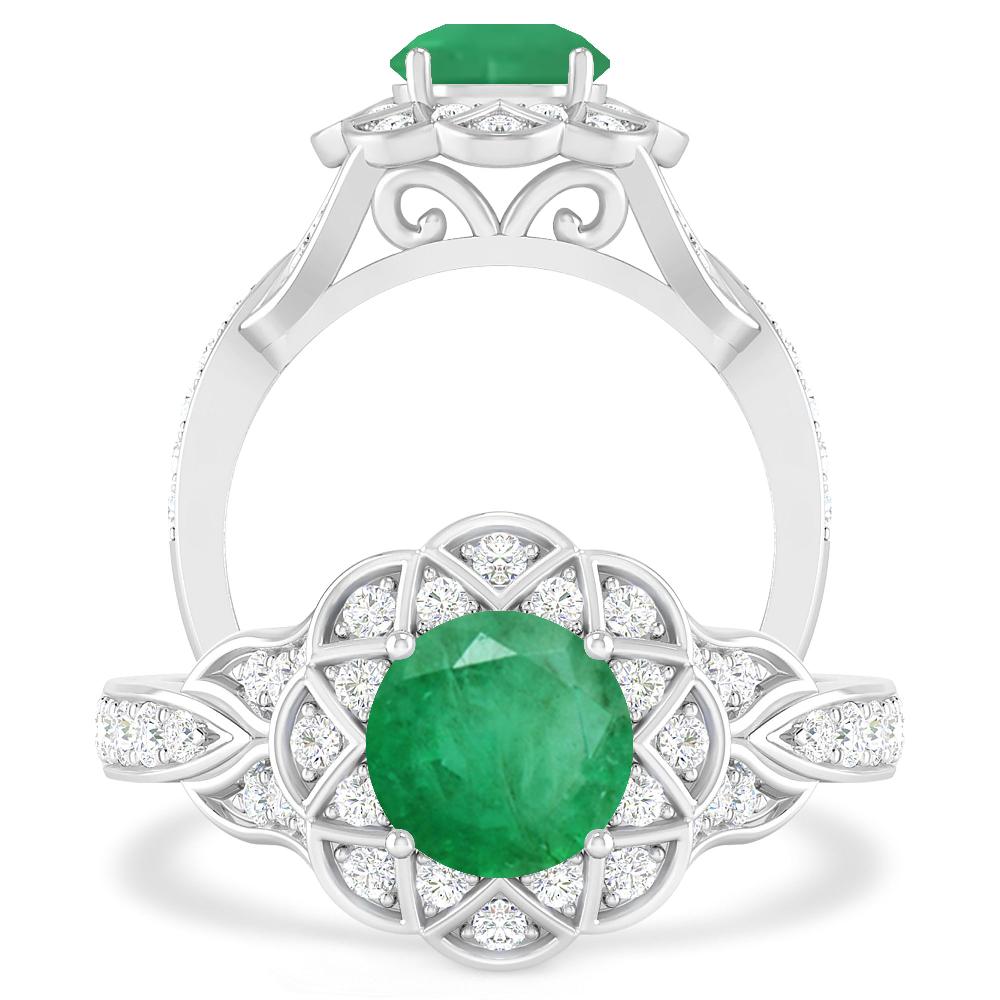 White Gold - Emerald