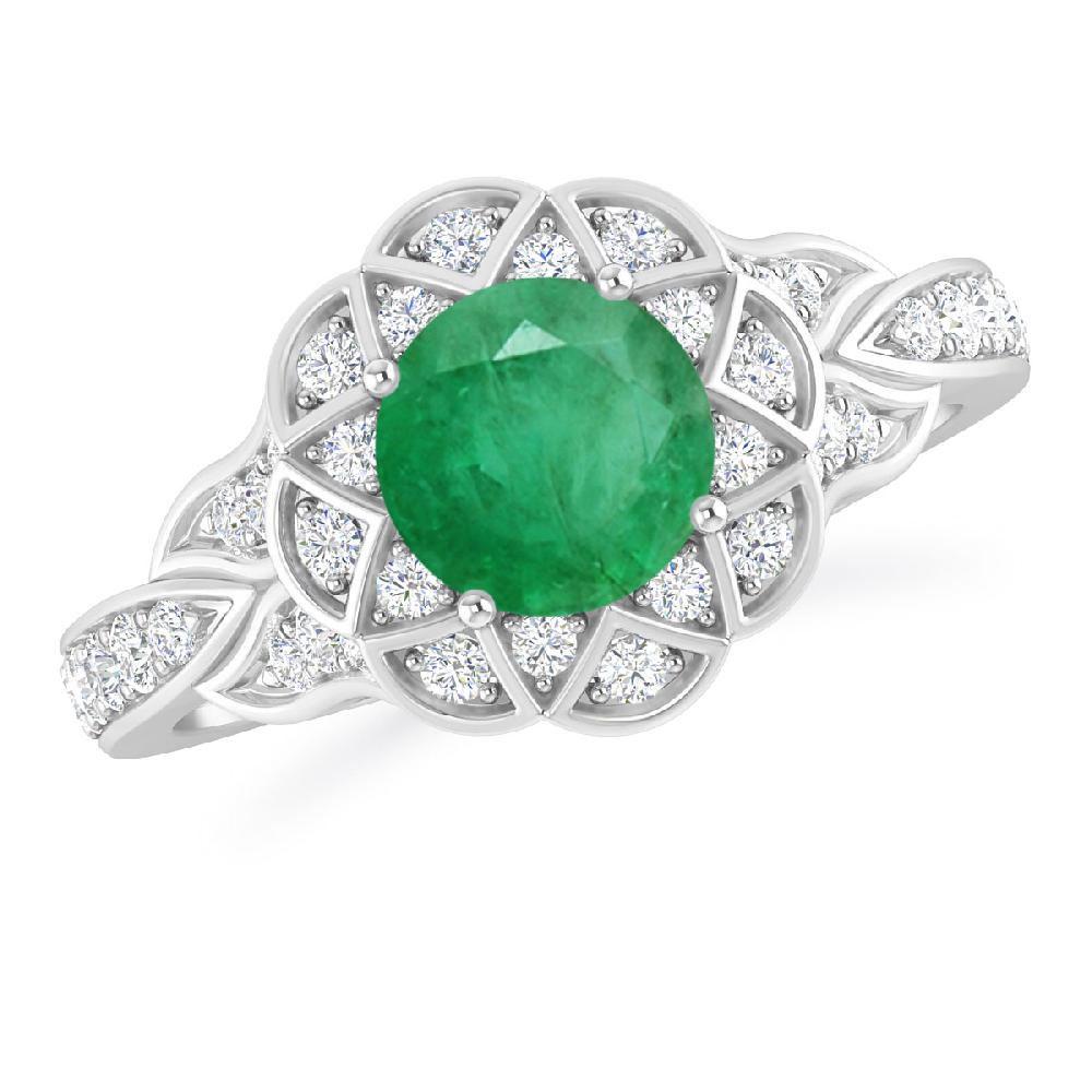 White Gold - Emerald