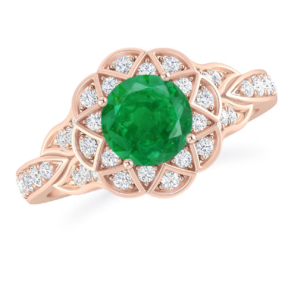 Rose Gold - Emerald