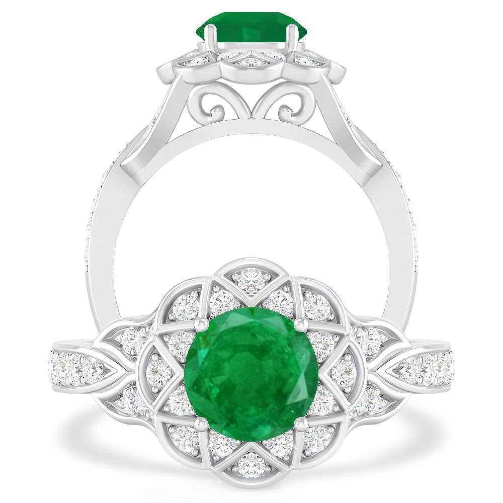 White Gold - Emerald