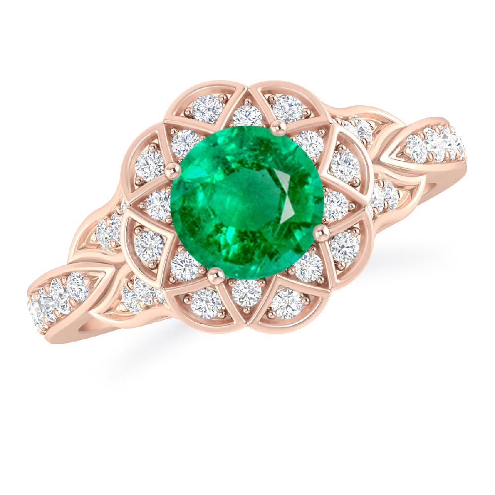 Rose Gold - Emerald