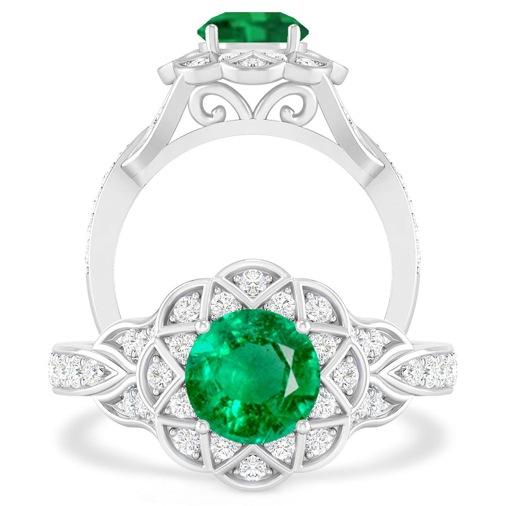 White Gold - Emerald