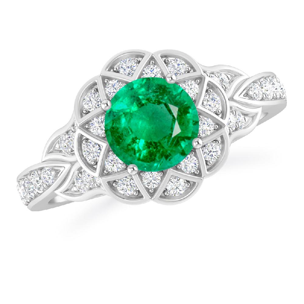 White Gold - Emerald