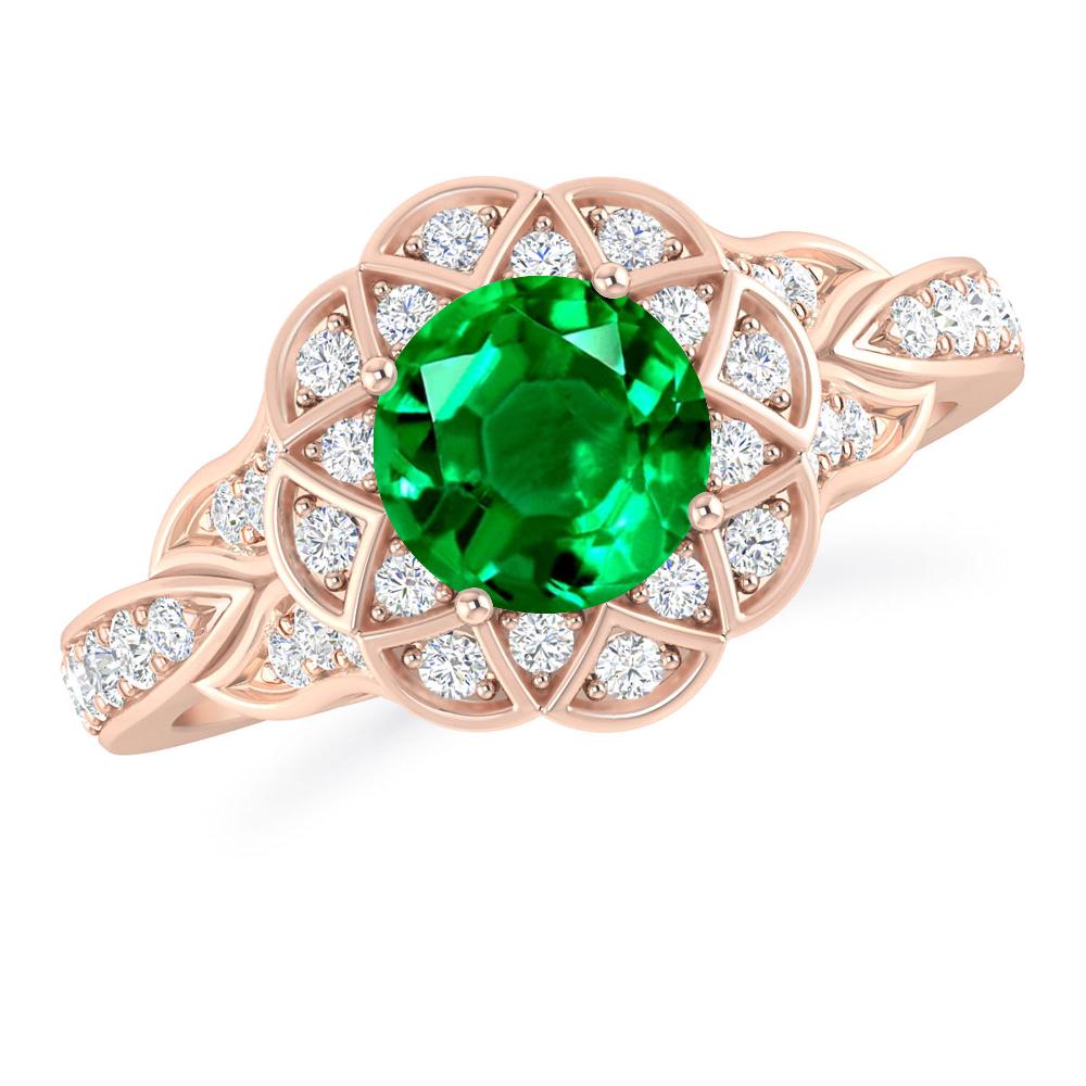 Rose Gold - Emerald