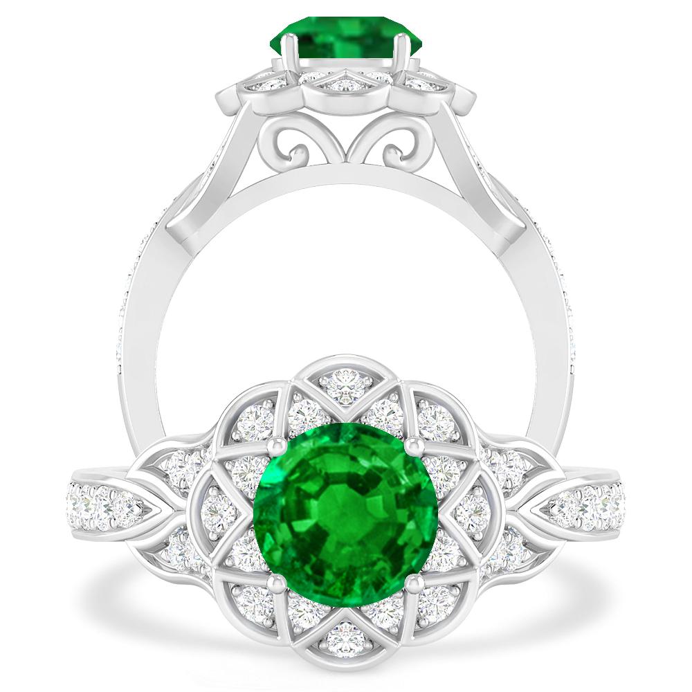 White Gold - Emerald