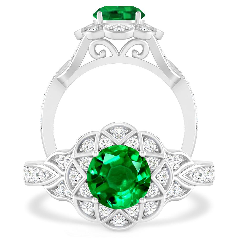 White Gold - Emerald