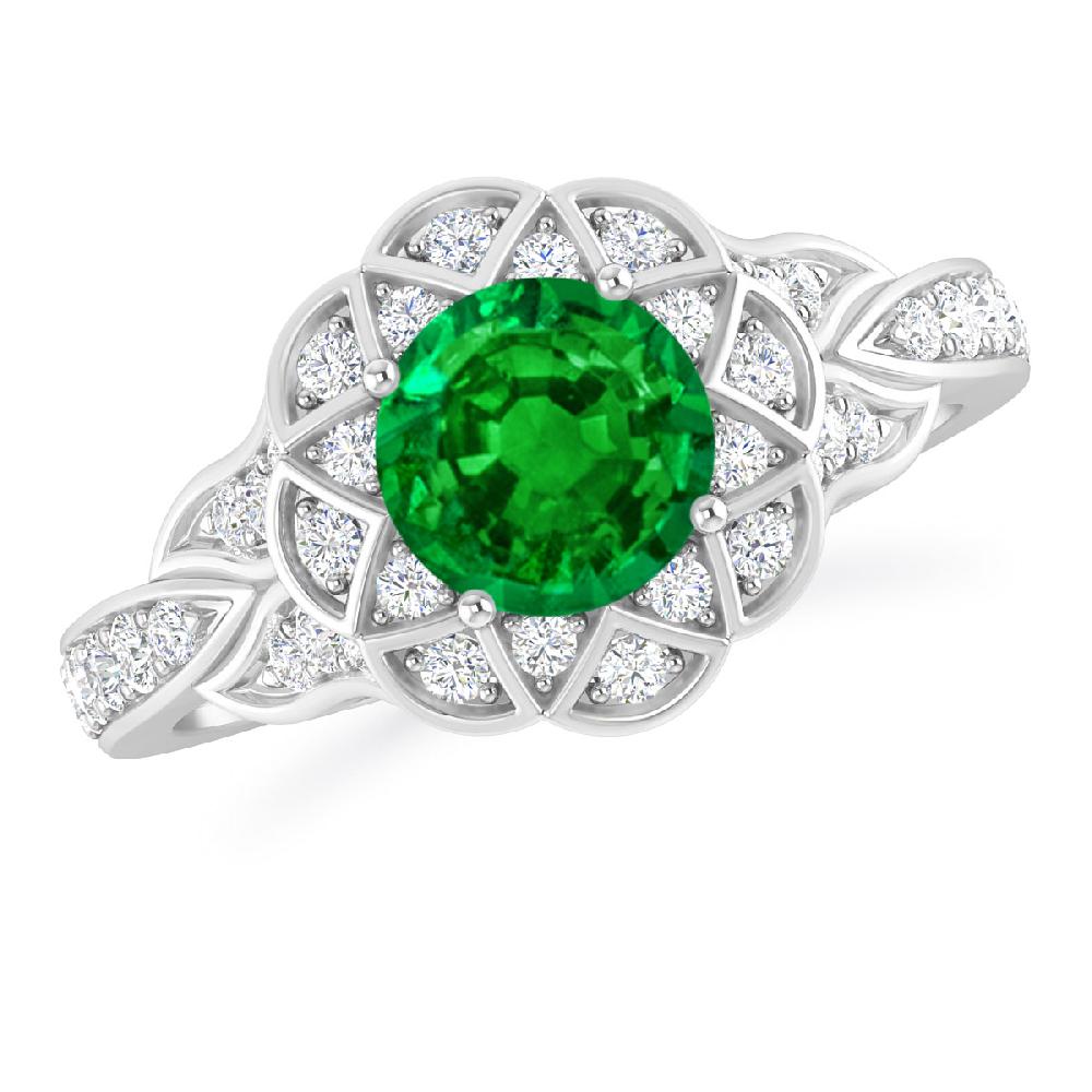 White Gold - Emerald