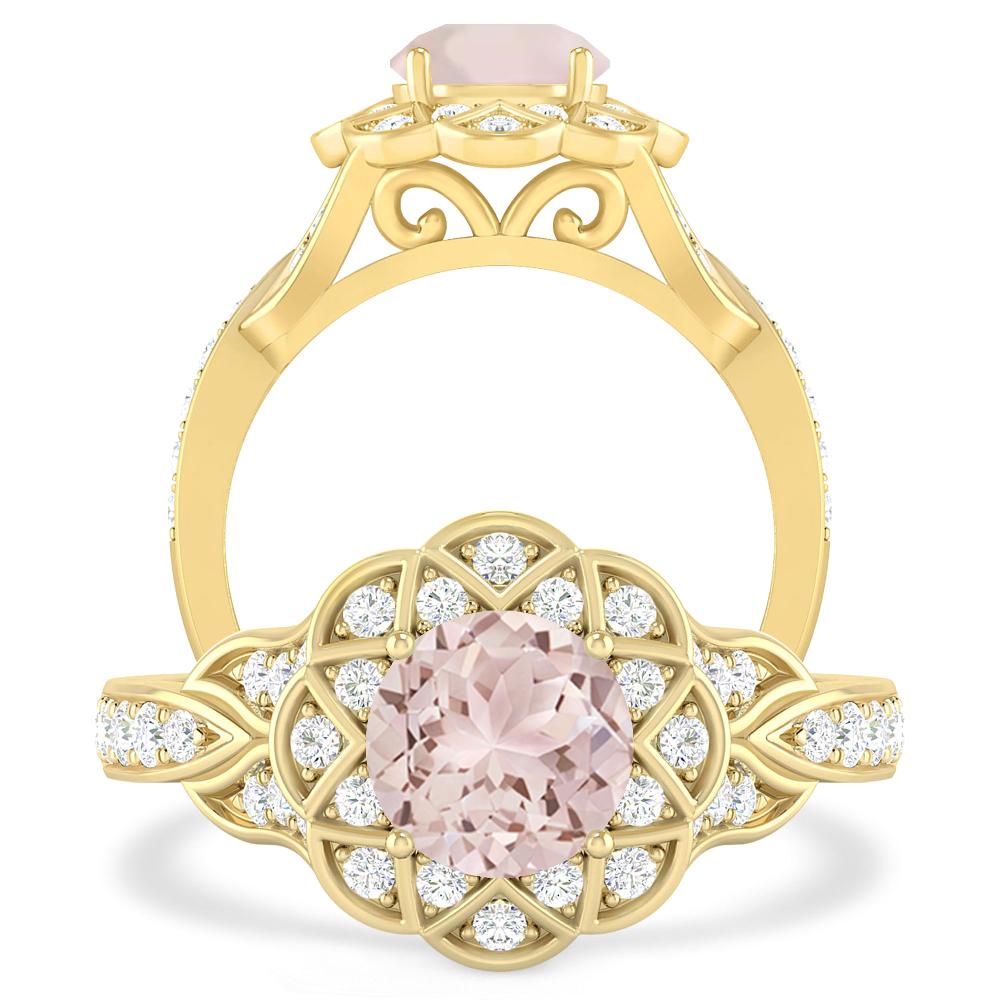 Yellow Gold - Morganite