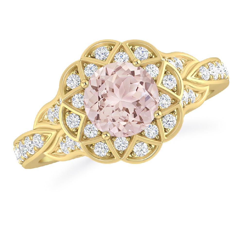 Yellow Gold - Morganite