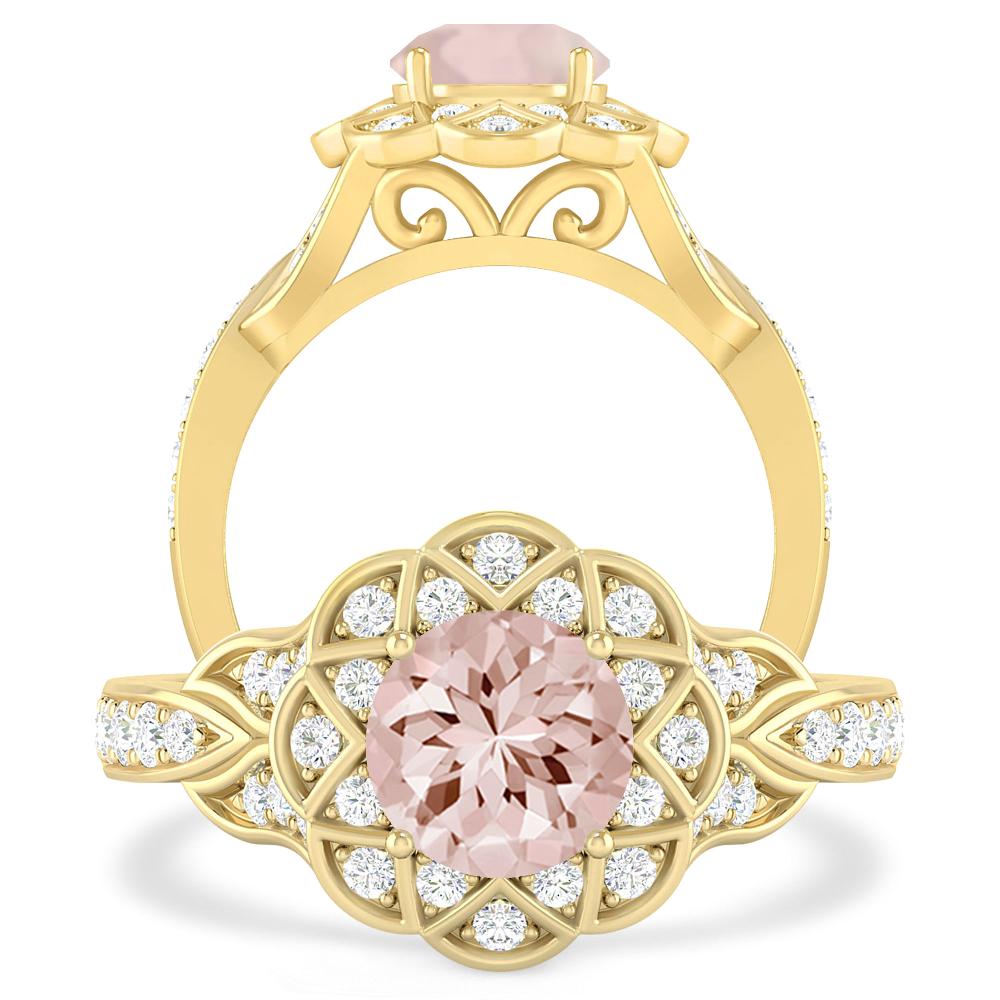 Yellow Gold - Morganite