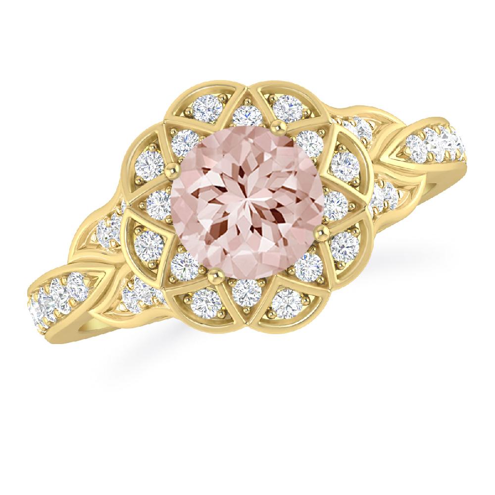 Yellow Gold - Morganite