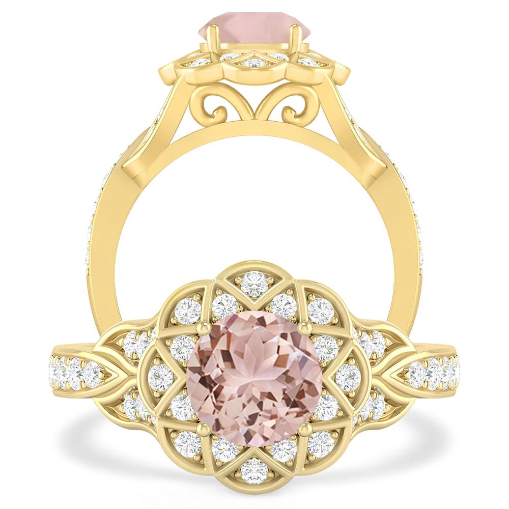 Yellow Gold - Morganite