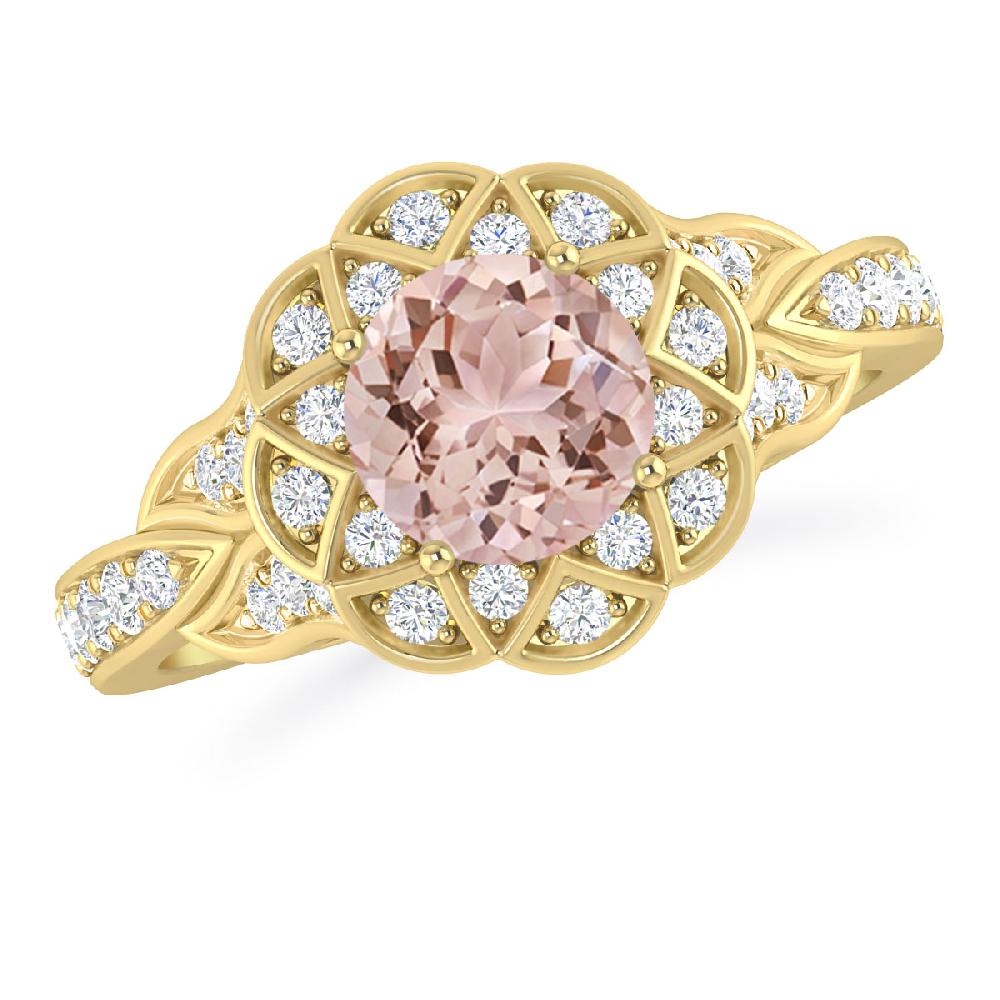 Yellow Gold - Morganite