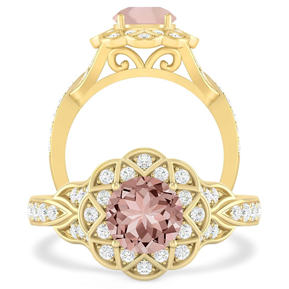 Yellow Gold - Morganite