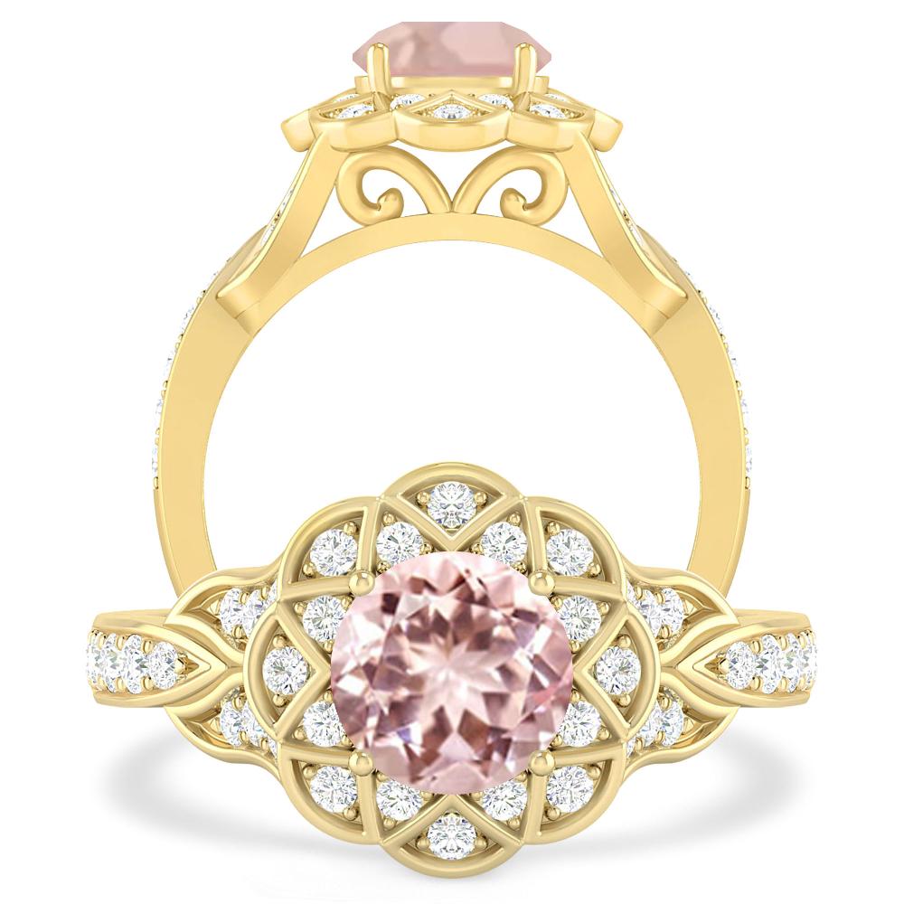 Yellow Gold - Morganite