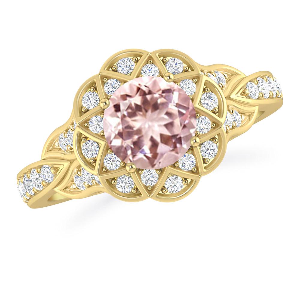 Yellow Gold - Morganite