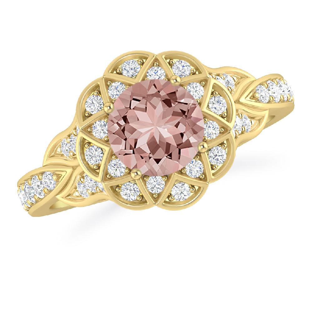 Yellow Gold - Morganite