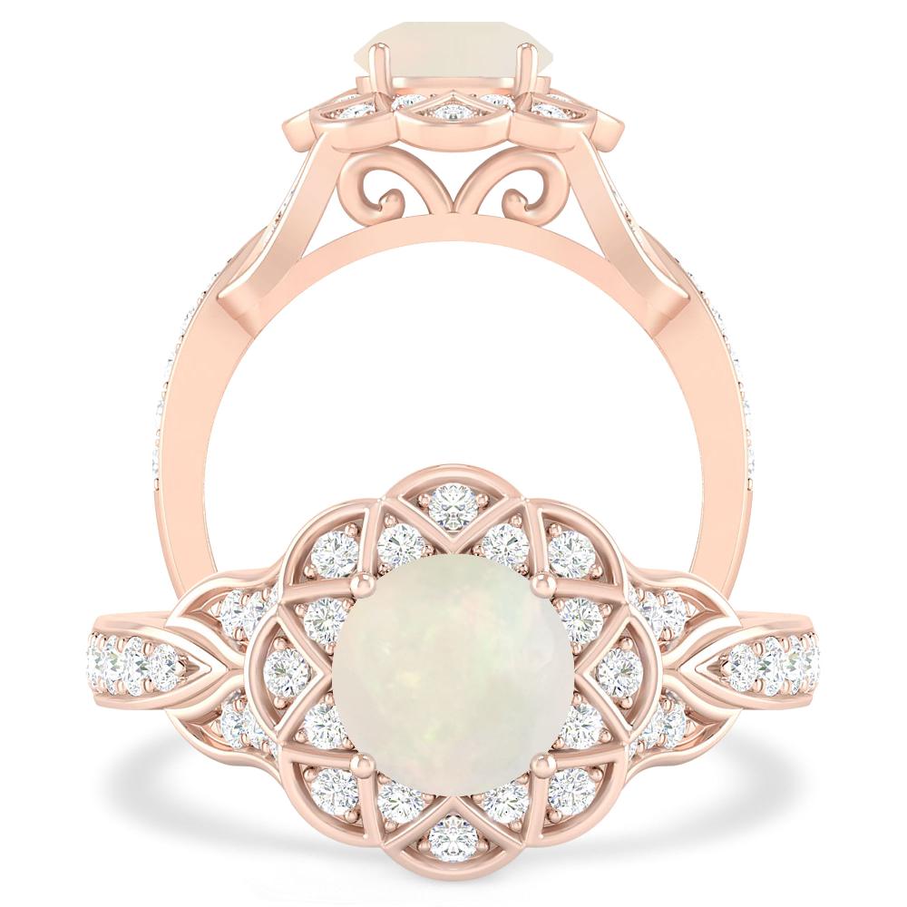 Rose Gold - Opal