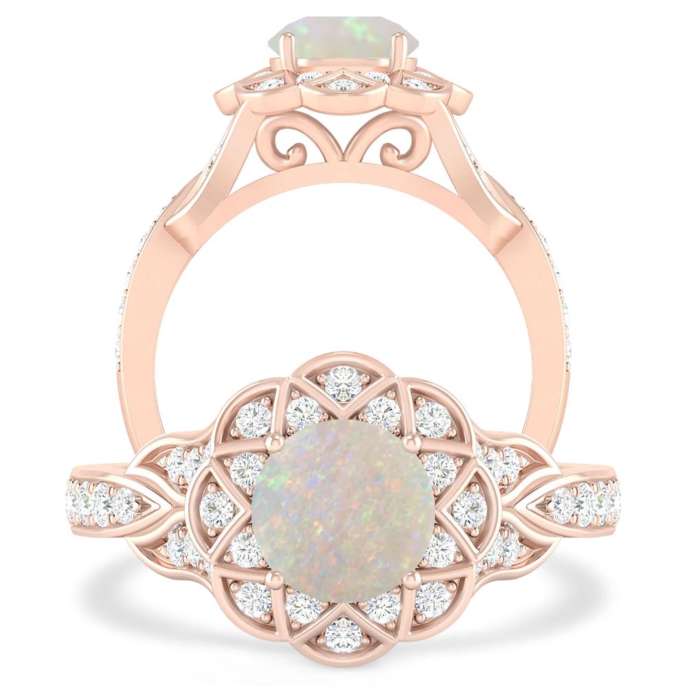 Rose Gold - Opal