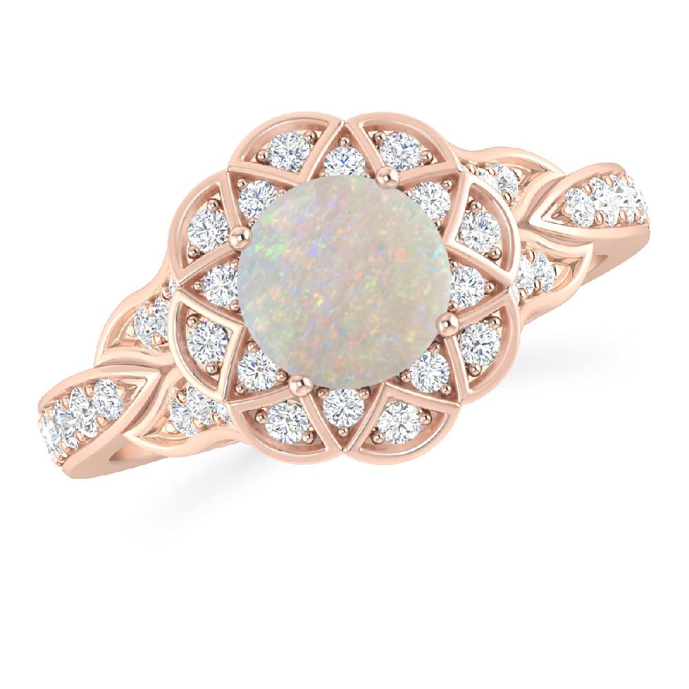 Rose Gold - Opal