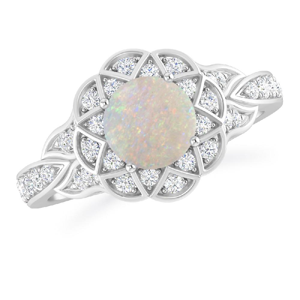 White Gold - Opal