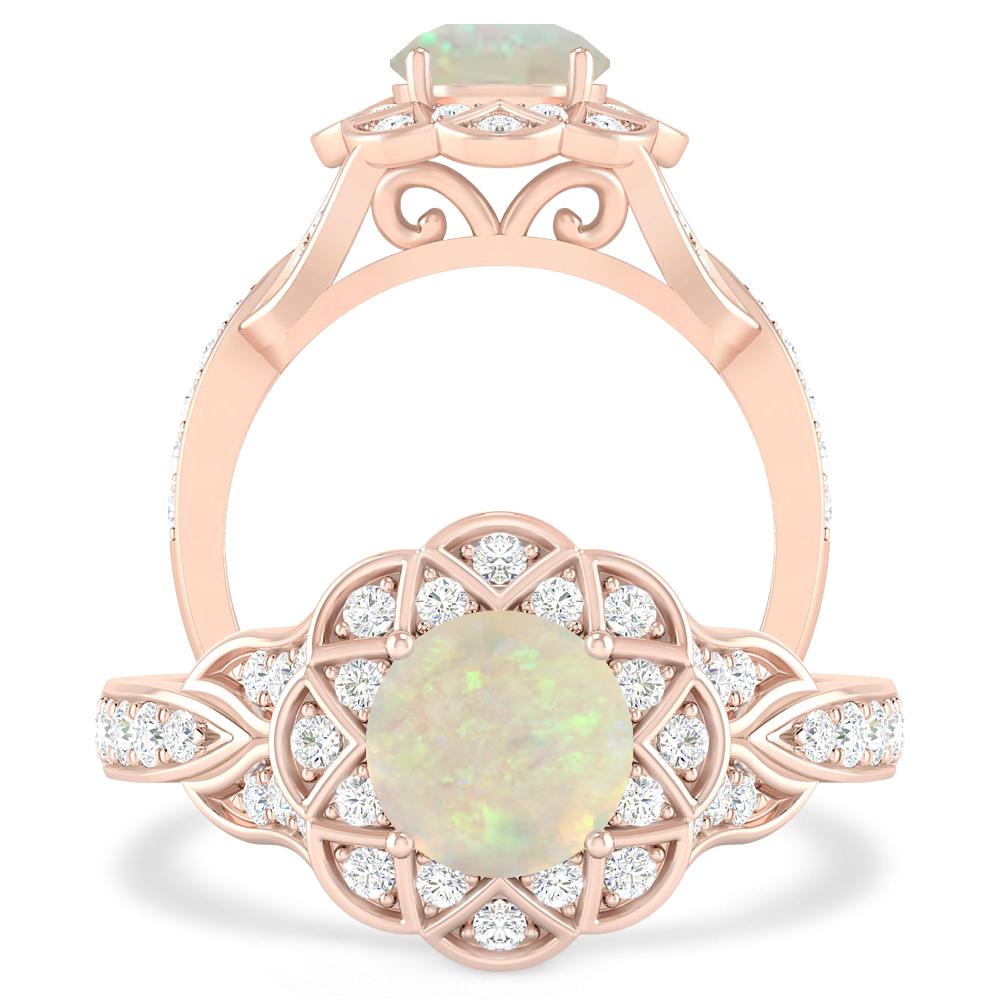 Rose Gold - Opal