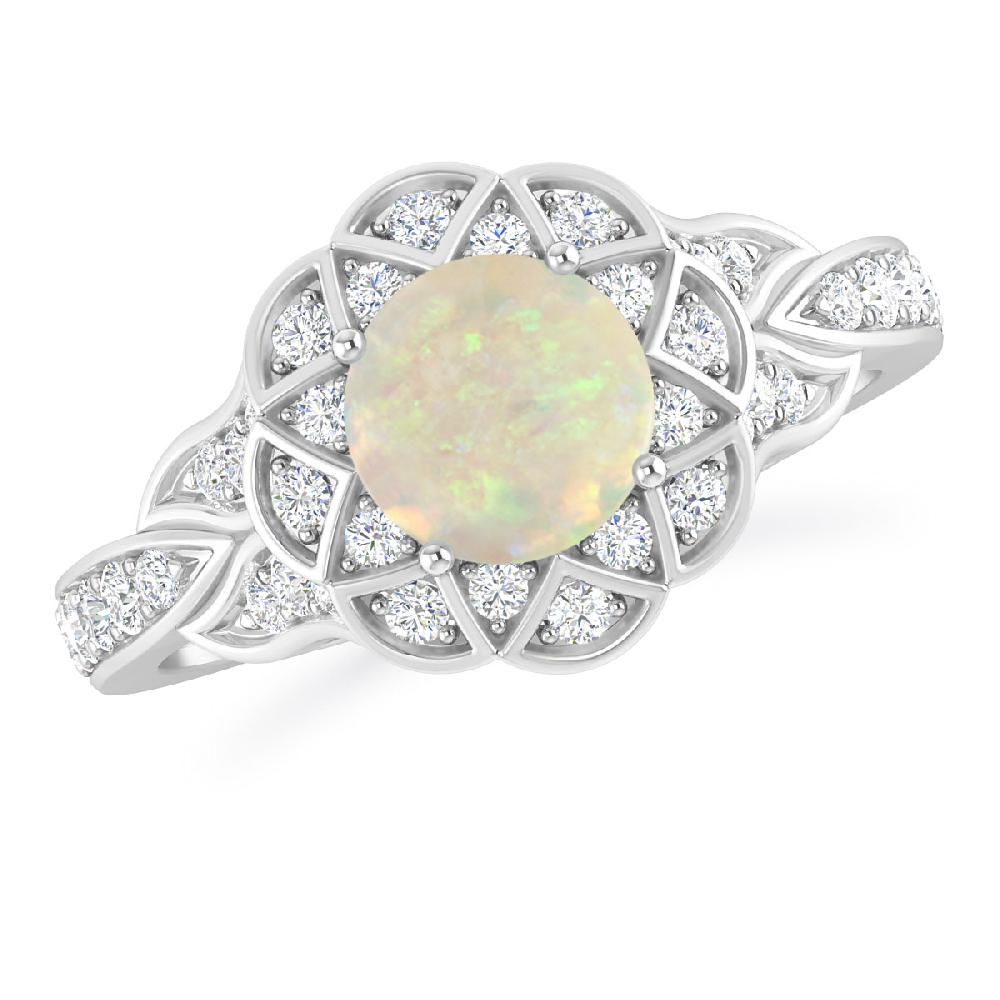 White Gold - Opal