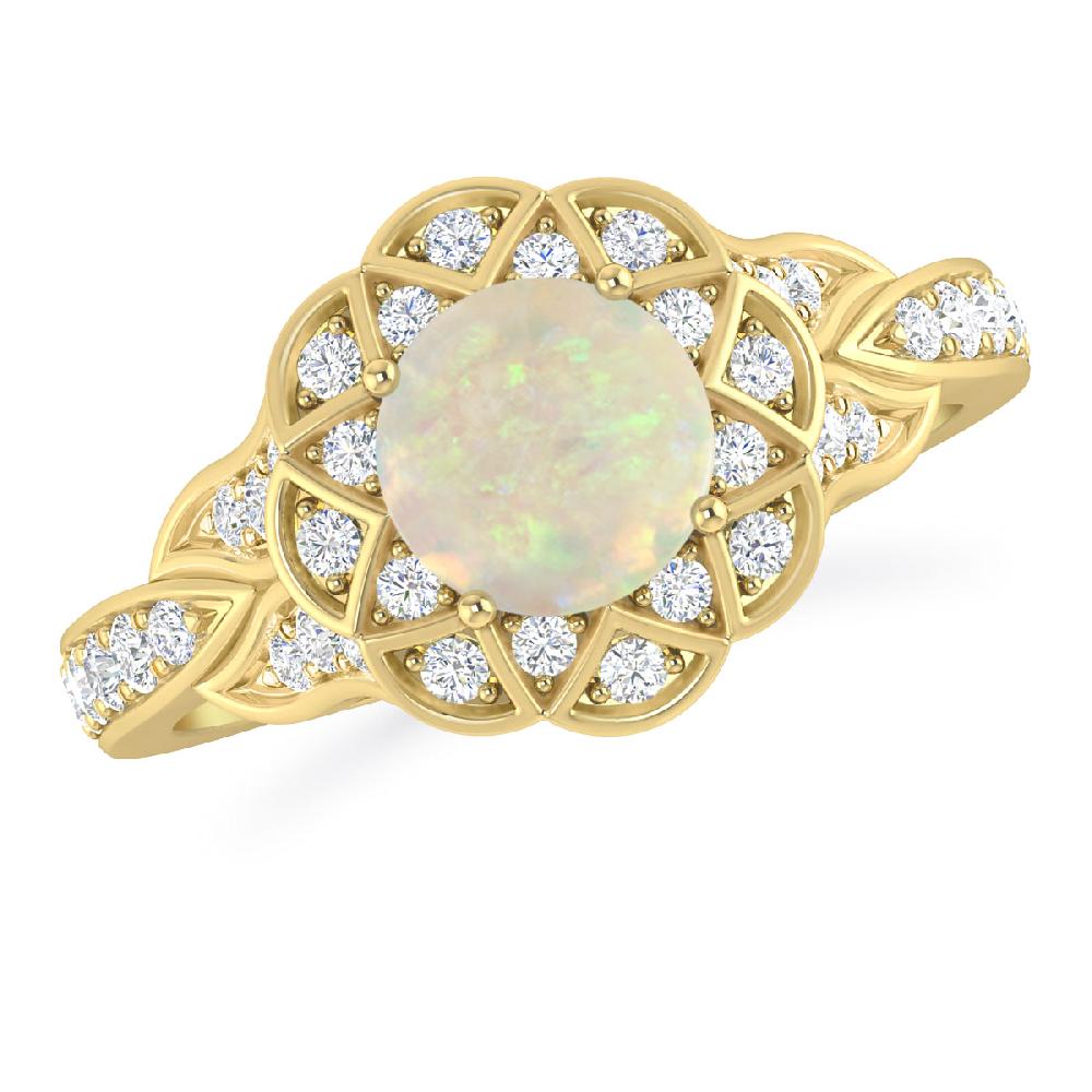 Yellow Gold - Opal