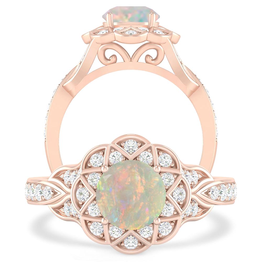 Rose Gold - Opal