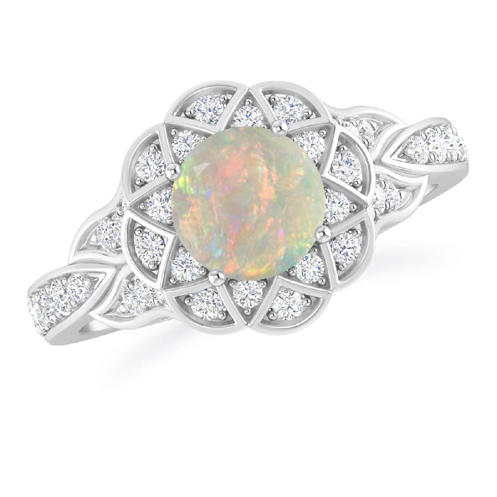 White Gold - Opal