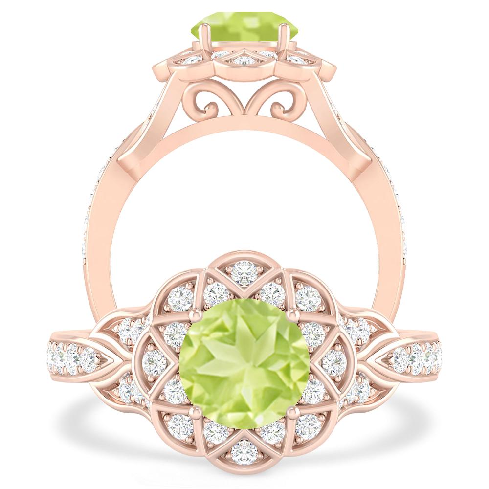 Rose Gold - Peridot