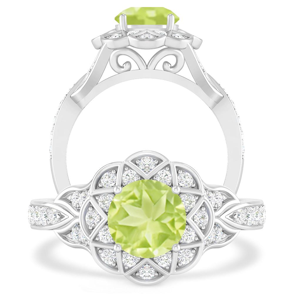 White Gold - Peridot