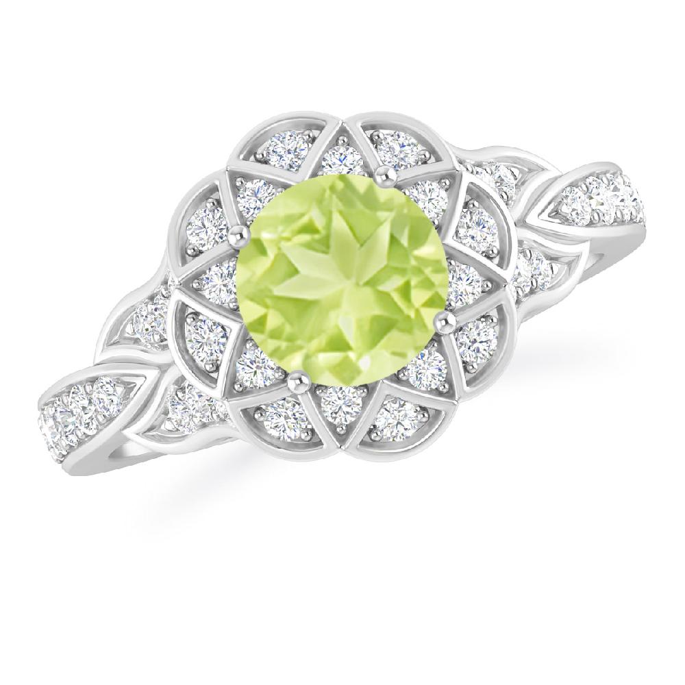 White Gold - Peridot