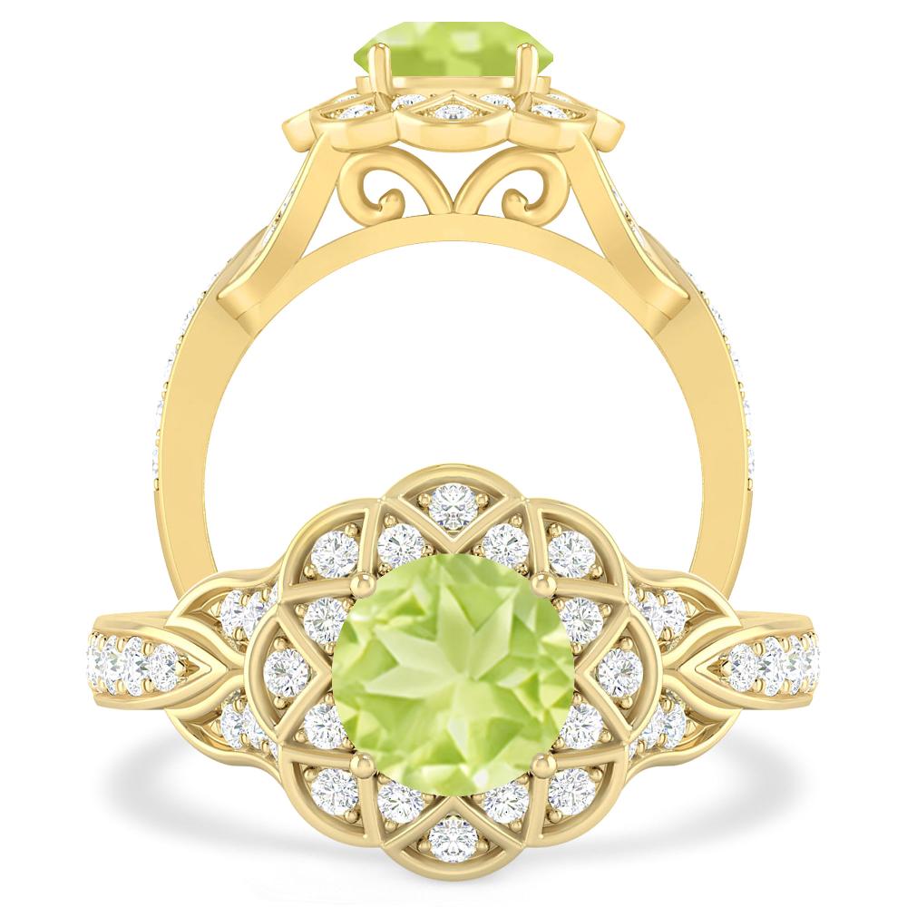 Yellow Gold - Peridot